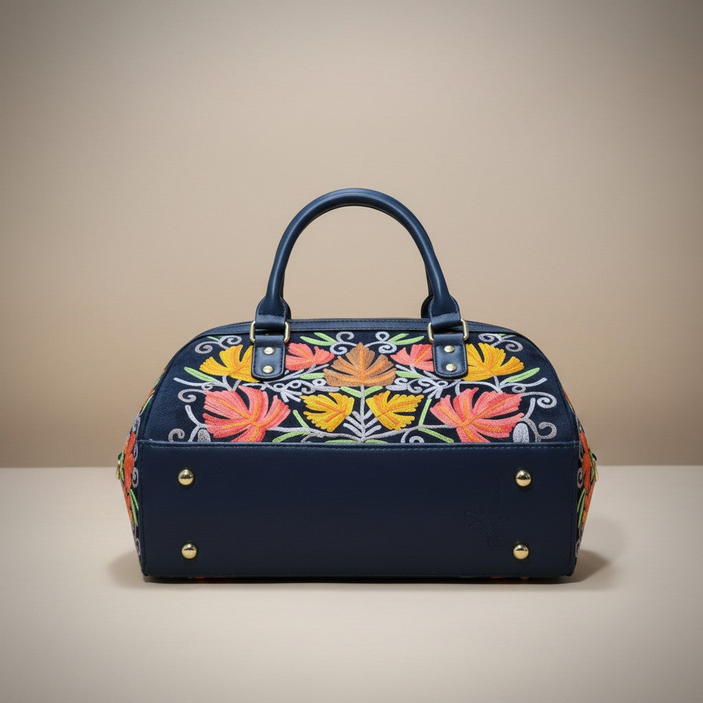 Women Hand Bag | Sling | With Kashmiri Embroidery - Blue