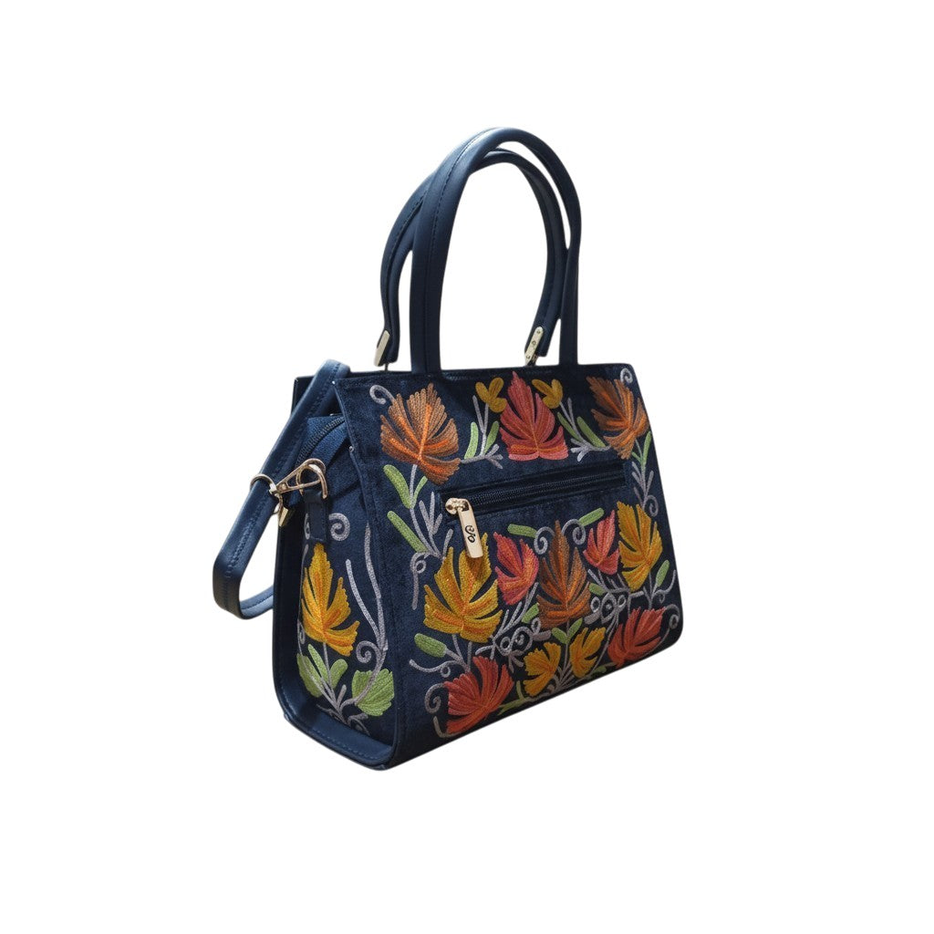 Women Hand Bag | Sling | With Kashmiri Embroidery - Blue
