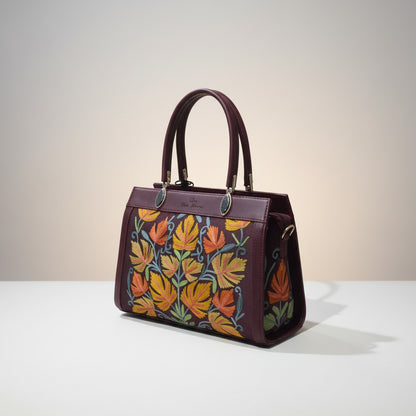 Women Hand Bag | Sling | With Kashmiri Embroidery - Maroon