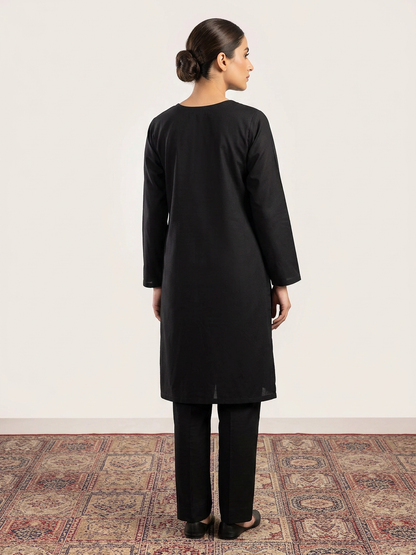 Kashmiri Cotton Co ord set Kurta Set for women (Medium | Black)