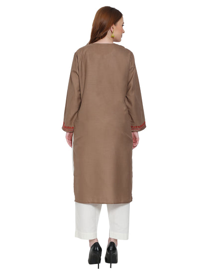 Kashmir Gallery Kashmiri Kurti for Women Cotton Kurti with Embrith Charming Embroidery