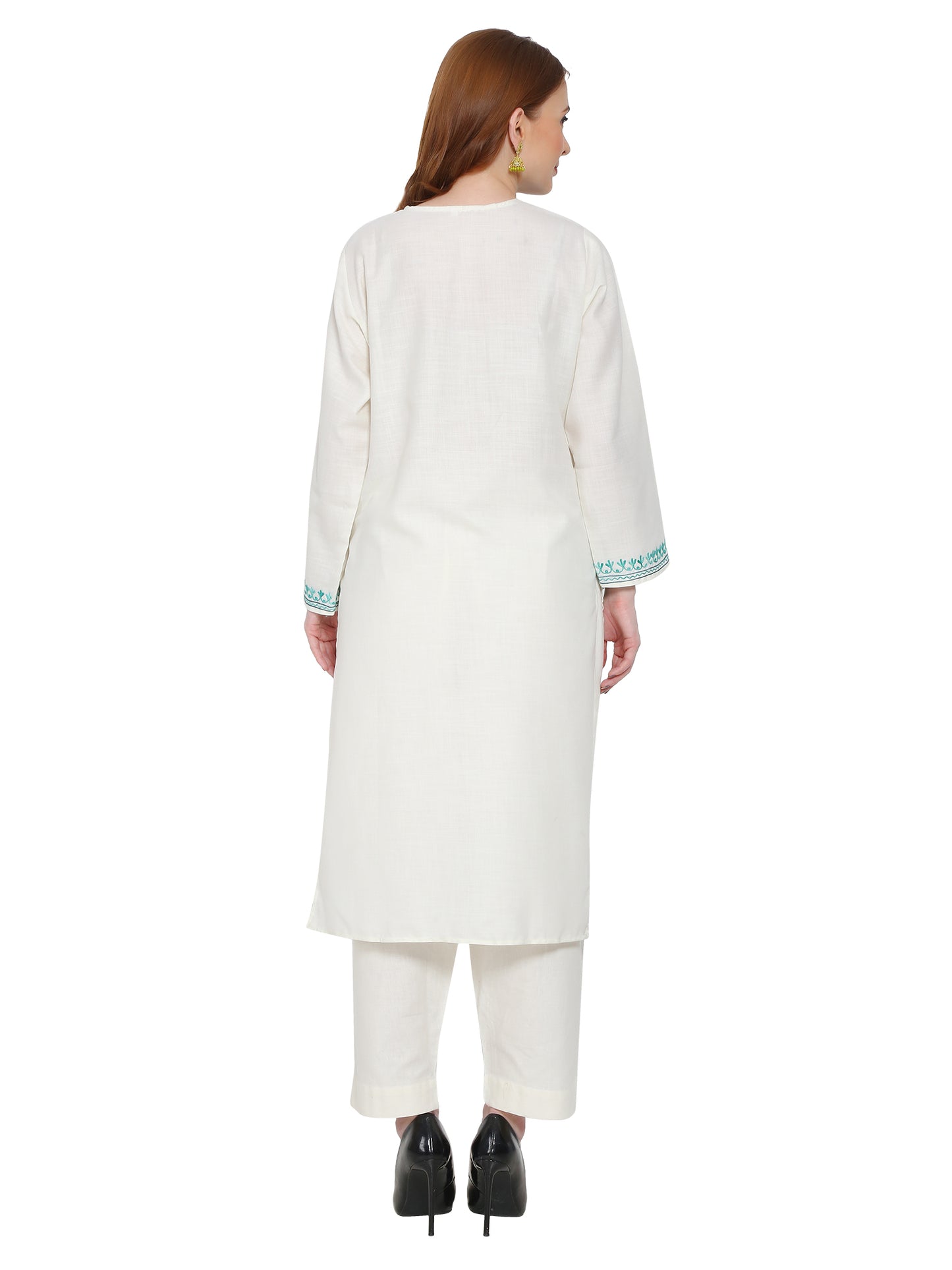 Kashmir Gallery Kashmiri Kurti for Women Cotton Kurti with Embroidery Long A Line Kurtis