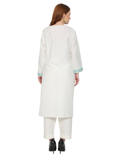 Kashmir Gallery Kashmiri Kurti for Women Cotton Kurti with Embroidery Long A Line Kurtis