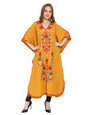 Kashmir Gallery Women Kashmiri Kaftan Nightgown Maxi with Kashmiri Charming Embroidery Free Size