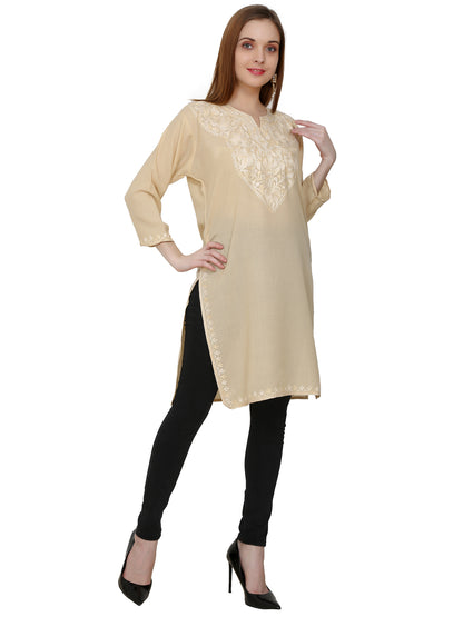 Kashmir Gallery Kashmiri Kurti for Women Cotton Kurti with Embrith Charming Embroidery