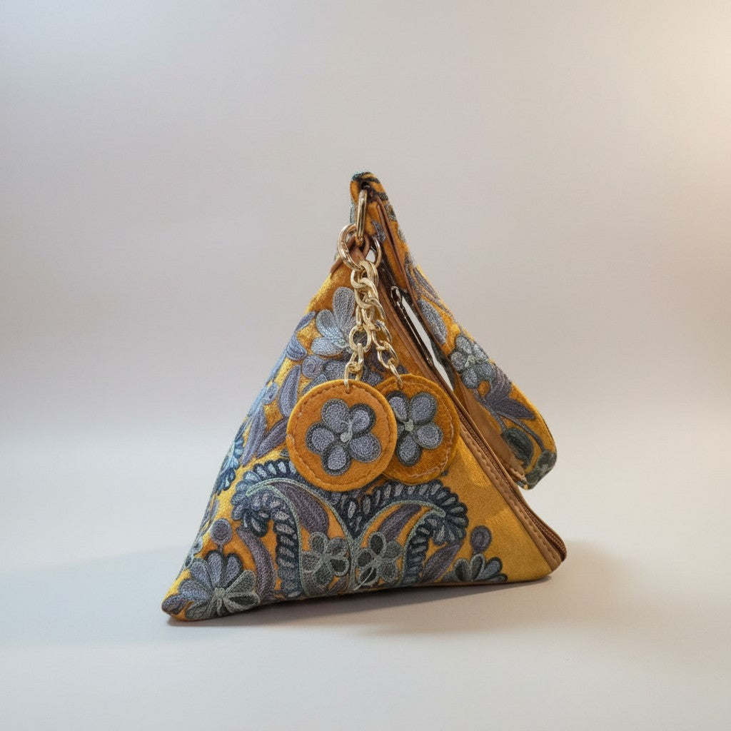 Kashmiri Potli bags for women - Golden