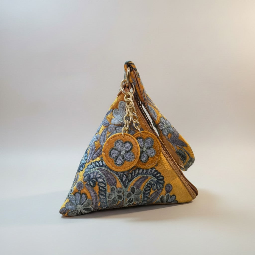 Kashmiri Potli bags for women - Golden