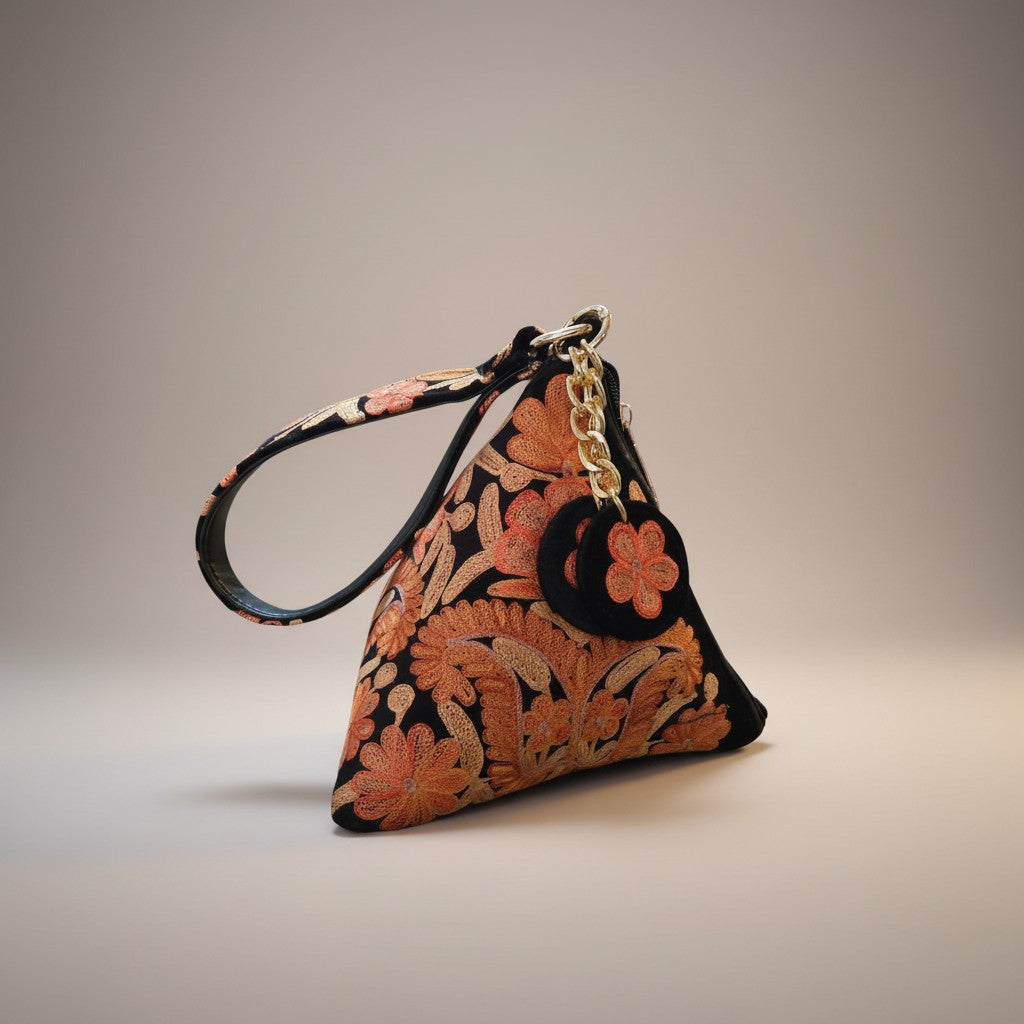 Kashmiri Potli bags for women - Black
