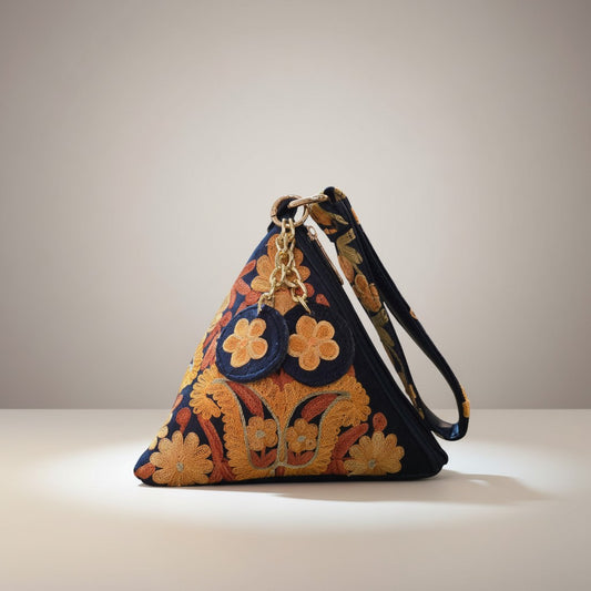 Kashmiri Potli bags for women - Blue