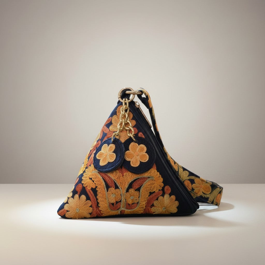 Kashmiri Potli bags for women - Blue