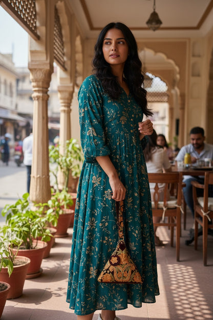 Kashmiri Potli bags for women - Brown