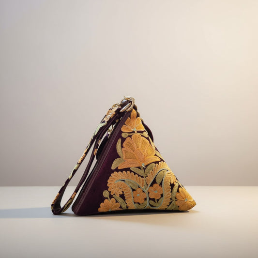 Kashmiri Potli bags for women - Brown