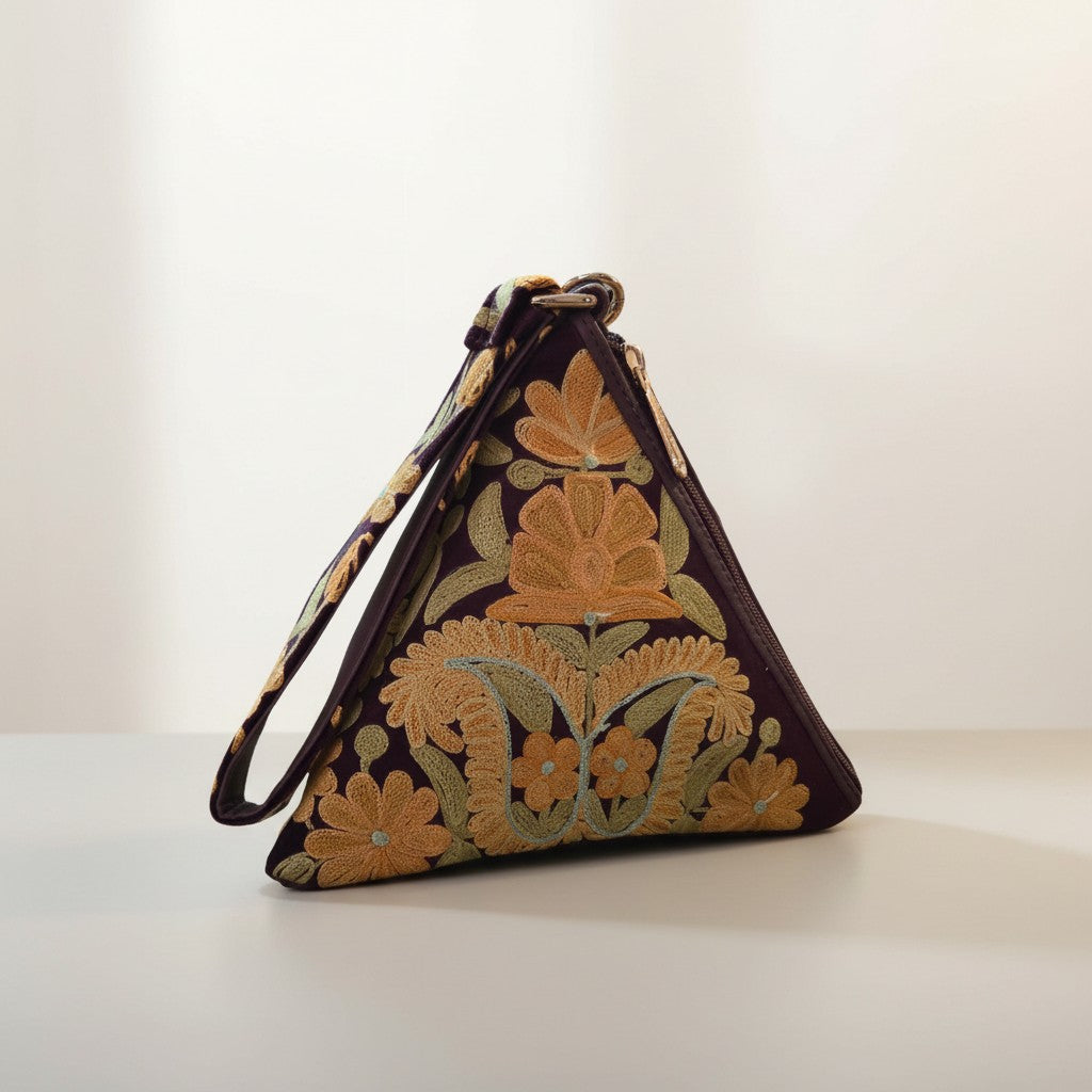 Kashmiri Potli bags for women - Brown