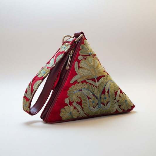 Kashmiri Potli bags for women - Maroon