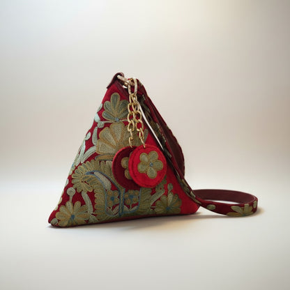 Kashmiri Potli bags for women - Maroon