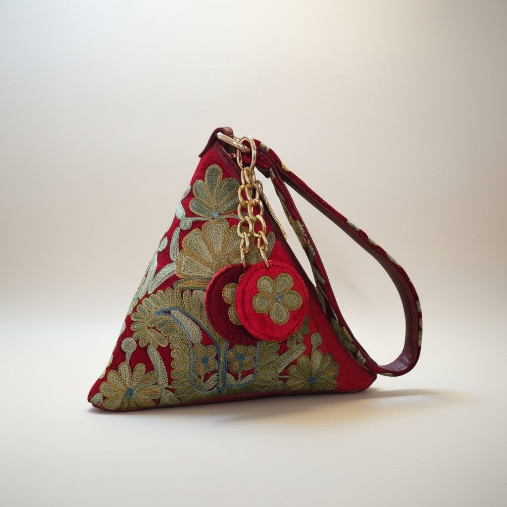 Kashmiri Potli bags for women - Maroon