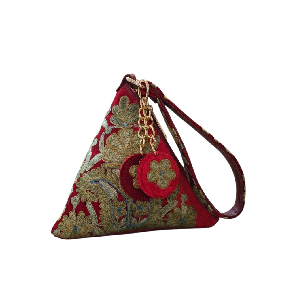 Kashmiri Potli bags for women - Maroon