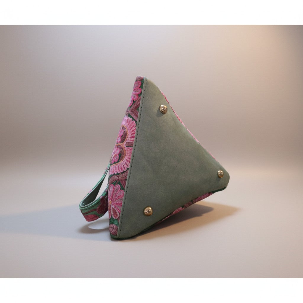 Kashmiri Potli bags for women - Parrot Green