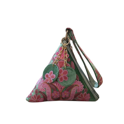 Kashmiri Potli bags for women - Parrot Green