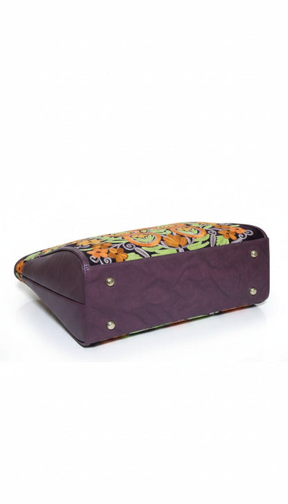 Women Hand Bag | Sling | With Kashmiri Embroidery - Purple