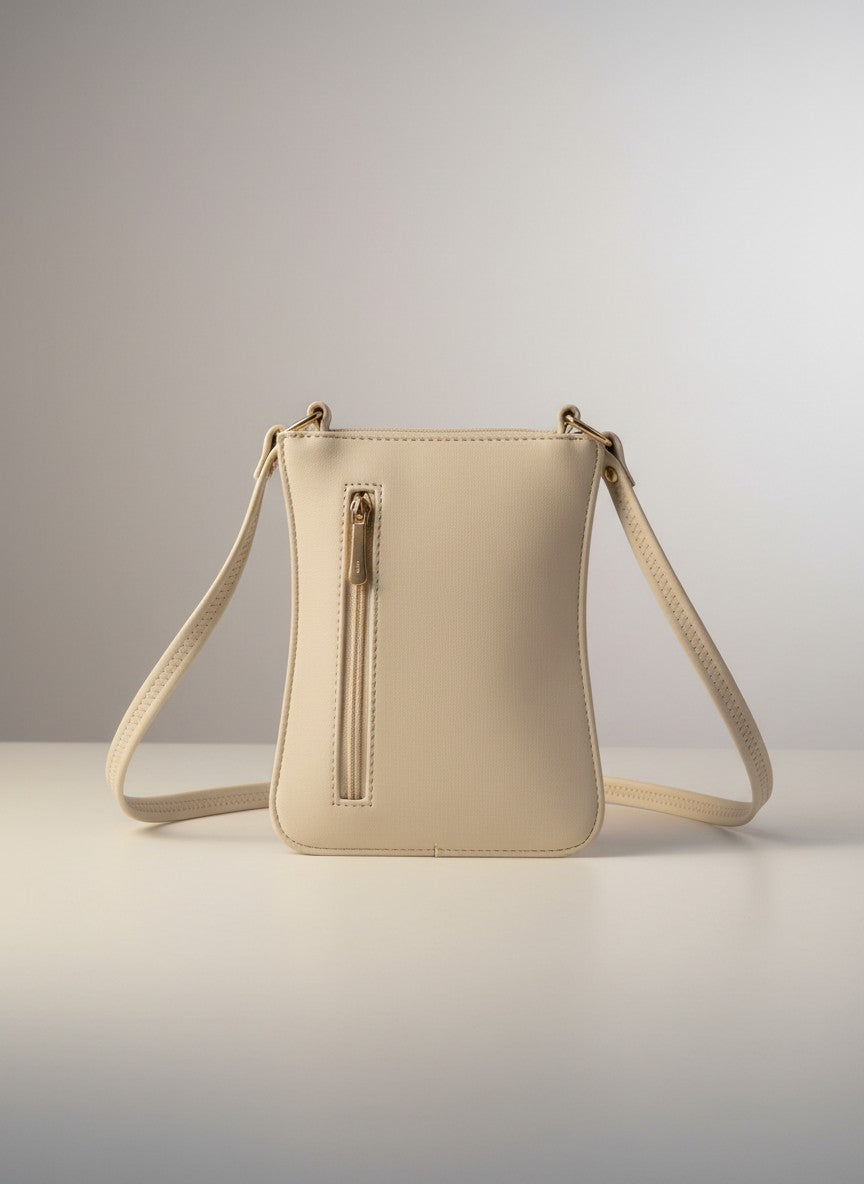 Kashmiri Bags for Women | Passport sling bag with Aari embroidery - White3