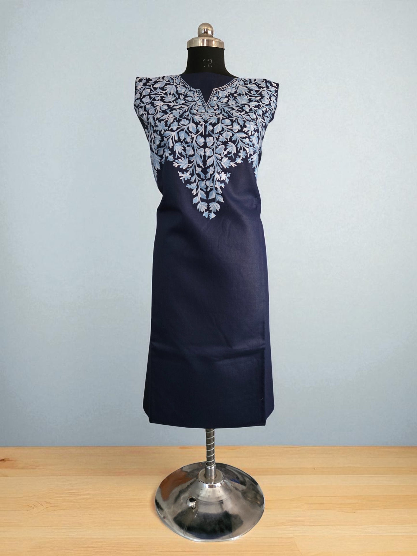 Women Cotton Suits with Kashmiri Embroidery Salwar Suits -blue