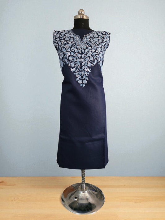 Women Cotton Suits with Kashmiri Embroidery Salwar Suits -blue