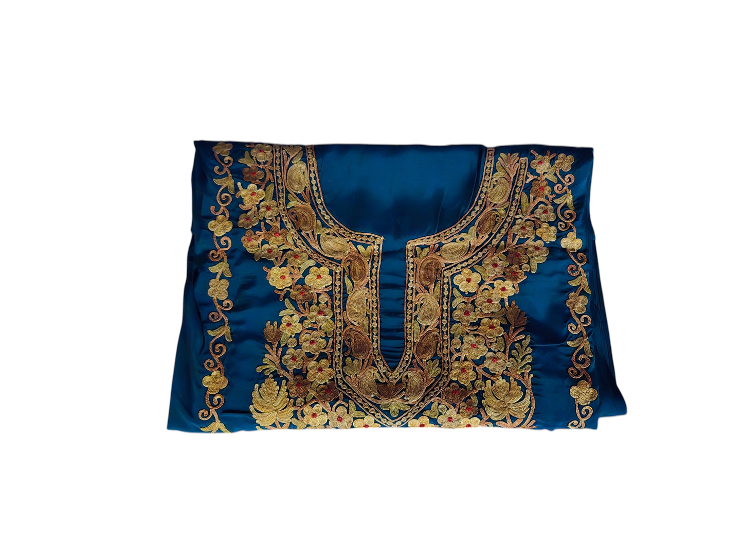 Georgette  suits with Kashmiri Embroidery Salwar Suits - teal