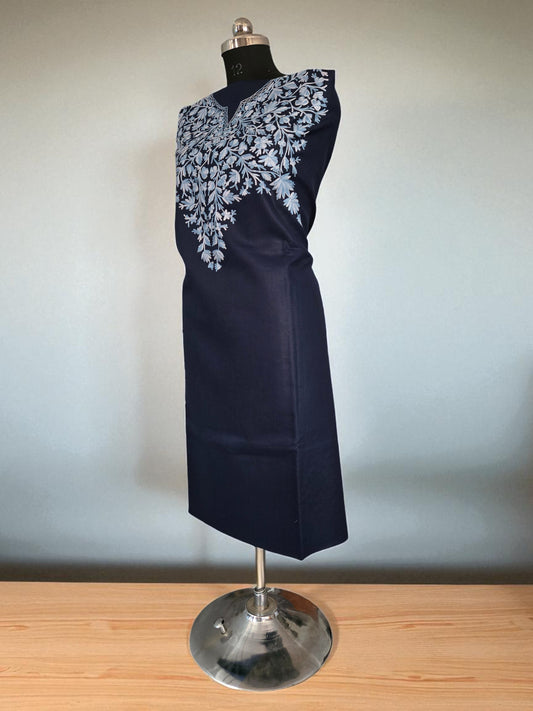 Women Cotton Suits with Kashmiri Embroidery Salwar Suits -blue
