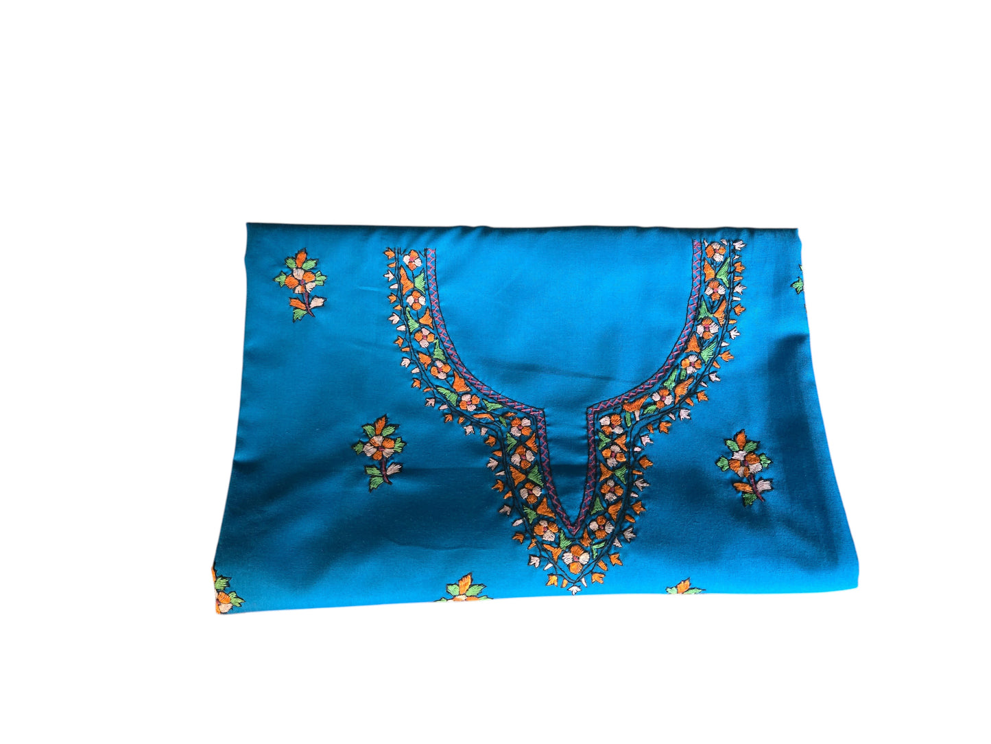 Women Cotton Suits with Kashmiri Embroidery Salwar Suits -sky blue