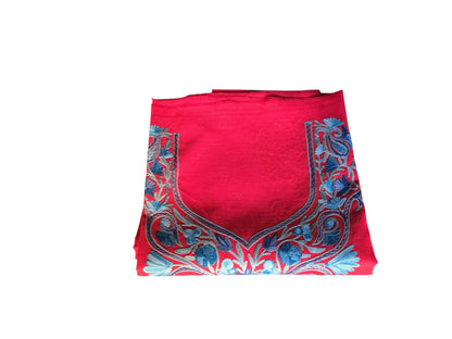 Women Cotton Suits with Kashmiri Embroidery Salwar Suits -Red2
