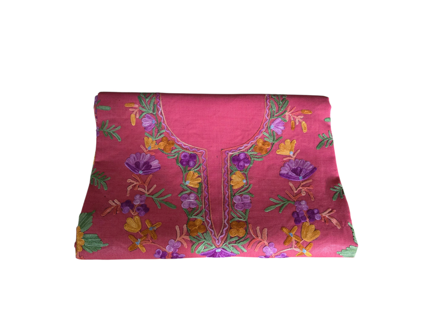 Women Cotton Suits with Kashmiri Embroidery Salwar Suits -pink