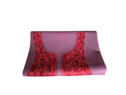 Women Cotton Suits with Kashmiri Embroidery Salwar Suits -rani pink