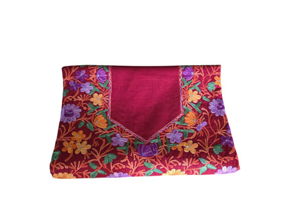 Women Cotton Suits with Kashmiri Embroidery Salwar Suits -maroon