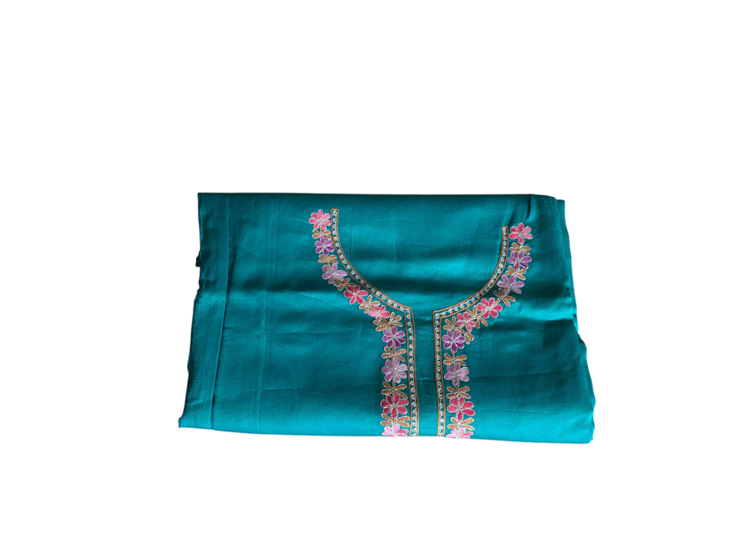 Women Cotton Suits with Kashmiri Embroidery Salwar Suits -turquoise